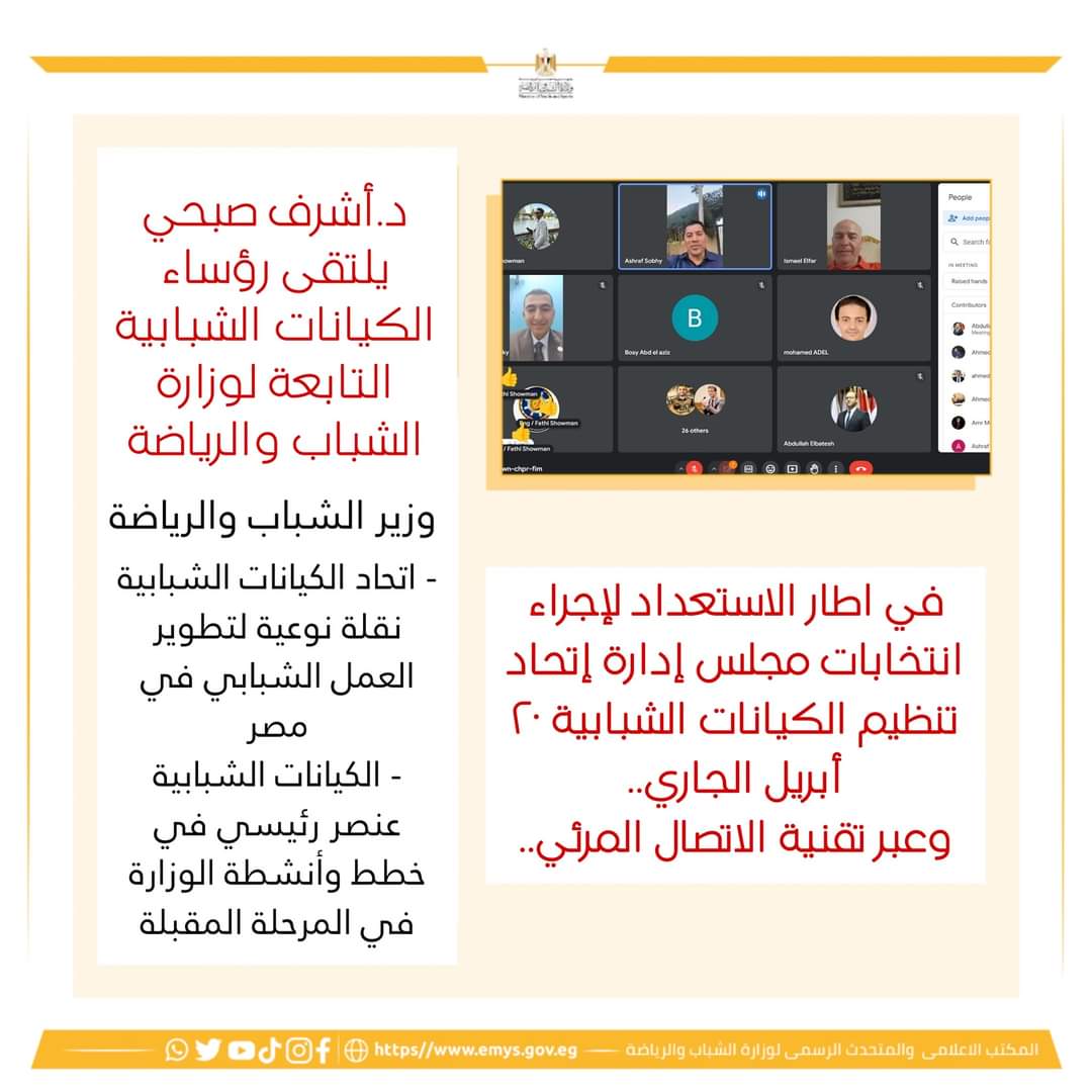 لقاء رؤساء الكيانات الشبابية  