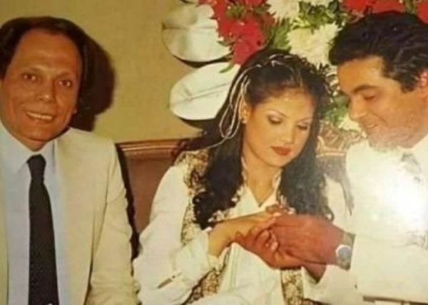 الزعيم عادل أمام والراحلة شقيقته وزوجها الراحل مصطفي متولي&nbsp;