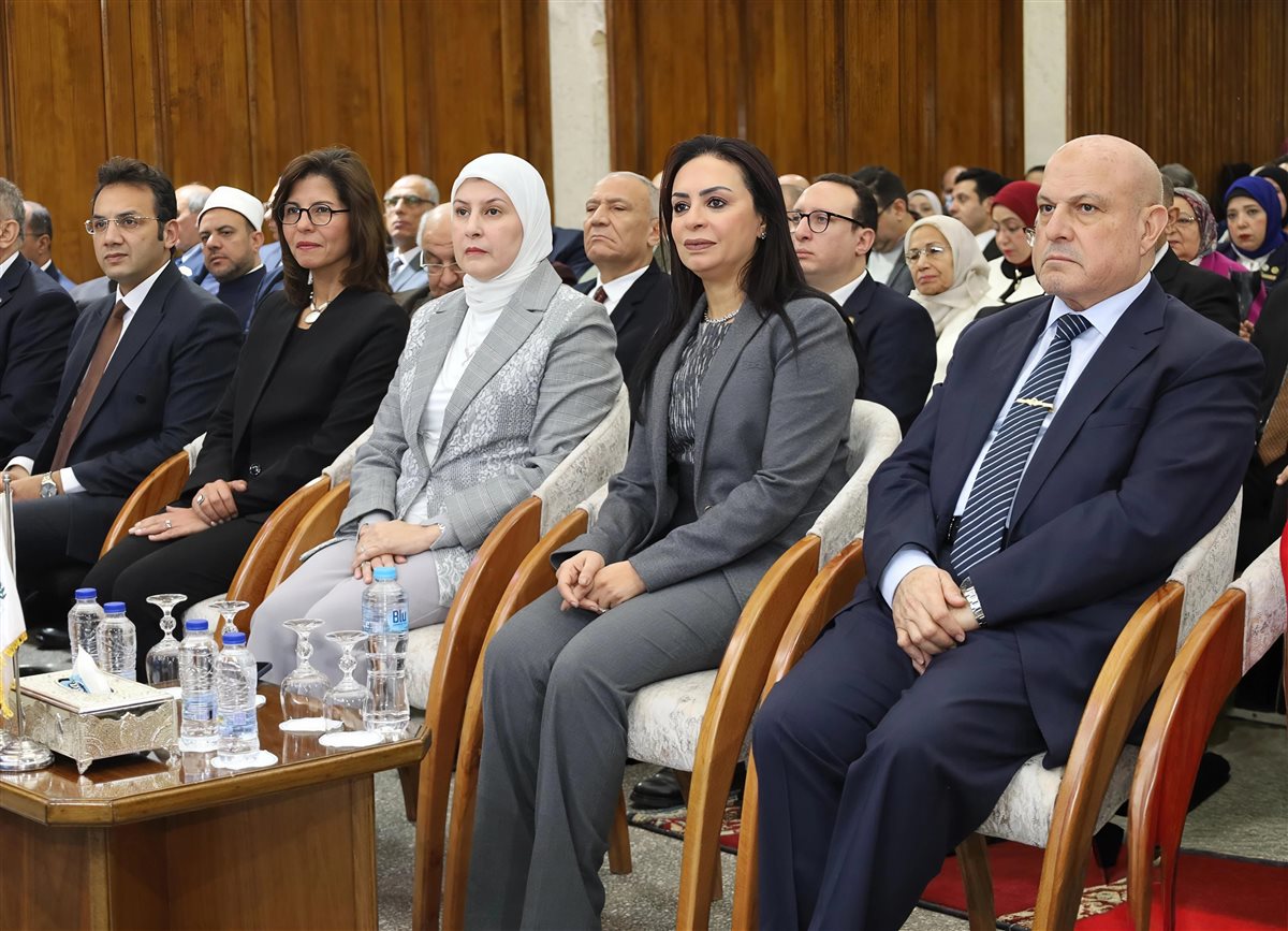 رئيس هيئة النيابة الإدارية ووزيرة التضامنن&nbsp;