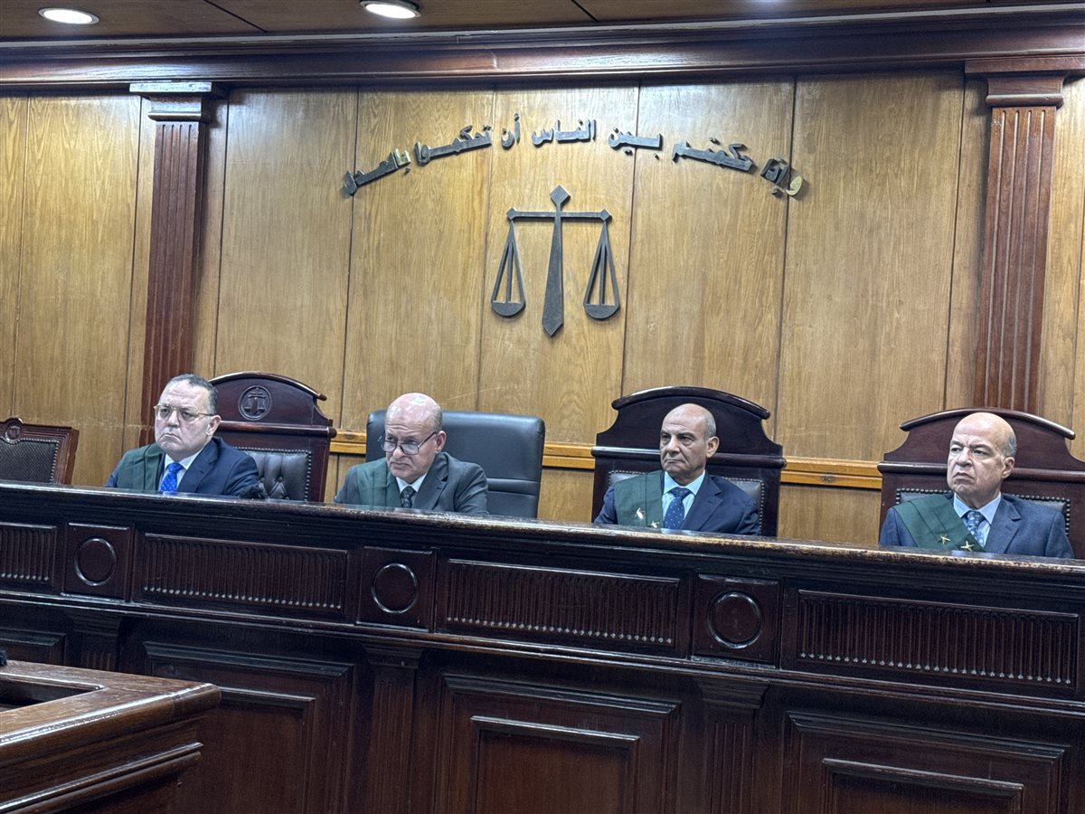 هيئة المحكمة برئاسة المستشار محروس عبد الهادي&nbsp;