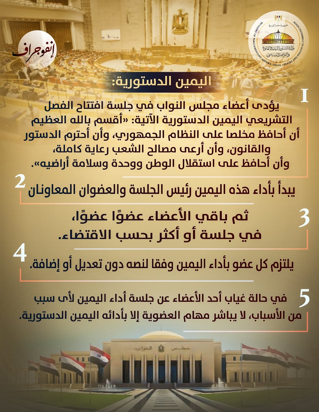 انفوجراف &nbsp;وزارة الشؤون النيابية والقانونية&nbsp;