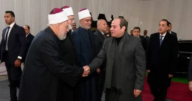 الرئيس السيسي يفتتح مسجد العزيز الحكيم