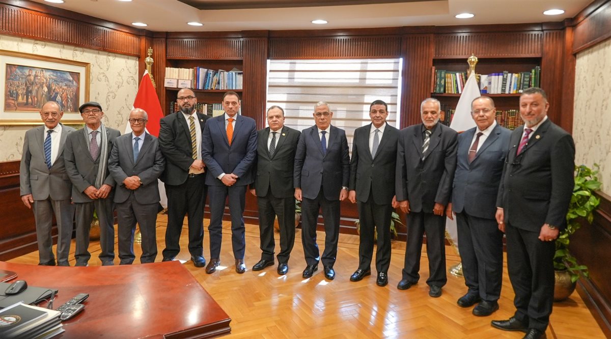 استقبال المستشار محمد شوقي لوفد الجنائية الليبي