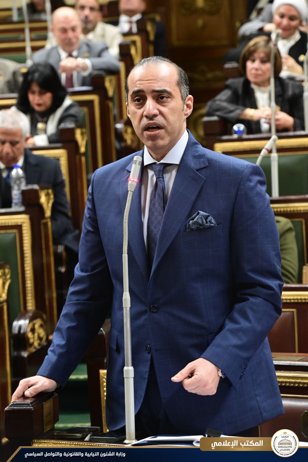 المستشار محمود فوزي وزير الشؤون النيابية والتواصل السياسي  