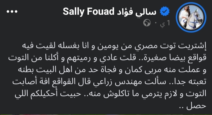 منشور سالي فؤاد&nbsp;