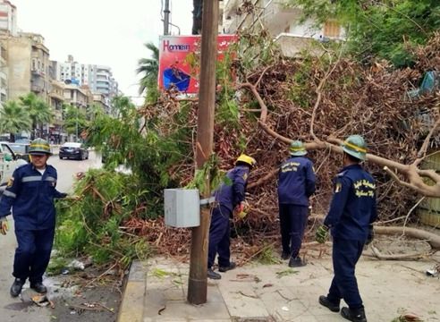 جهود وزارة الداخلية للتصدى لتداعيات الأمطار بالإسكندرية 