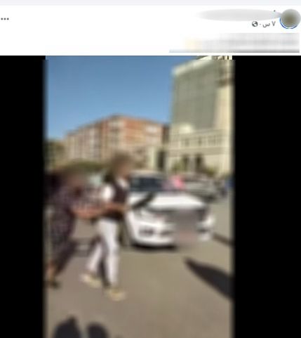 لقطة من أفعال البلطجة للمتهمين 