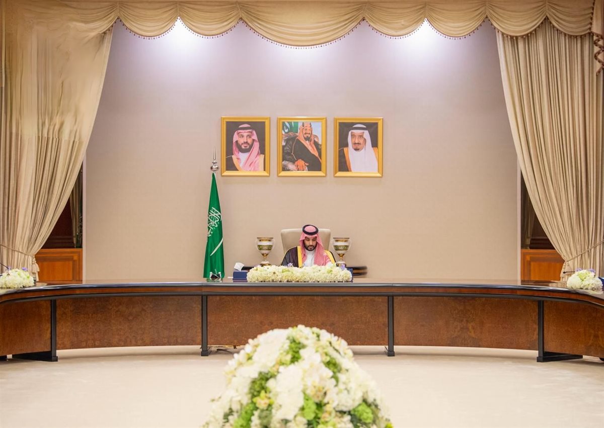 الأمير محمد بن سلمان -خلف الحدث&nbsp;