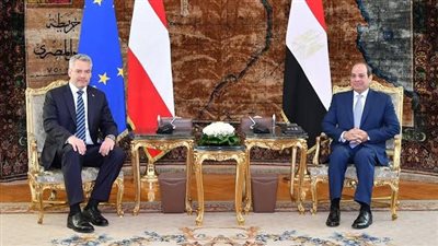 السيسي لمستشار النمسا: التسوية الشاملة والعادلة للقضية الفلسطينية يمنع تدهور الأوضاع