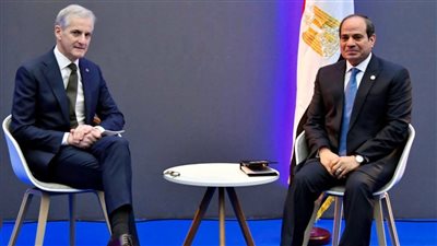السيسي ورئيس وزراء النرويج يؤكدان أهمية وقف التصعيد في غزة