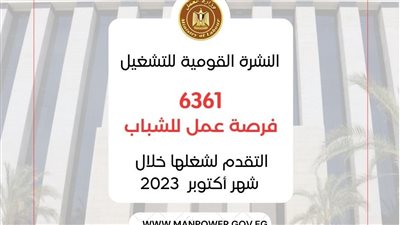 وزارة العمل تعلن عن 6361 وظيفة شاغرة في 45 شركة داخل 12 محافظة |الشروط وطريقة التقديم