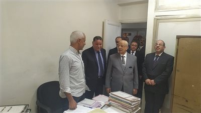 القاضي محمد حماد في زيارة مفاجئة لمأمورية استئناف شبرا الخيمة