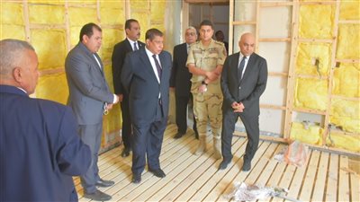 فهيم والمجلس الخاص يتفقدون أعمال البنية التحتية لفرع مجلس الدولة بالتجميع الخامس 
