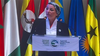 وزيرة البيئة: مصر تدعو إلى إرثاء مبادئ الانسانية والسلام والتعاون فى مؤتمر الأحواض الثلاثة من أجل كوكب صالح للعيش