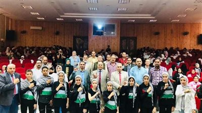 بلغة الإشارة  وأداء تمثيلي  أطفال التربية الخاصة بتعليم كفر الشيخ يدعمون القضية الفلسطينية