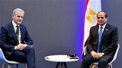 الرئيس السيسي ورئيس وزراء النرويج يتفقان على ضرورة إيصال مساعدات الإغاثة لقطاع غزة بشكل فوري 