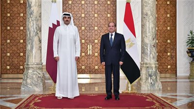 الرئيس السيسي وأمير قطر يبحثان تطورات الأزمة في غزة