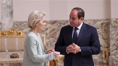السيسي لرئيسة المفوضية الأوروبية: مصر ترفض تهجير الفلسطينيين