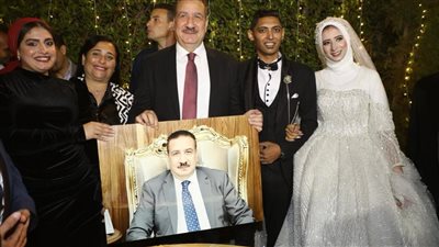 محافظ المنوفية وكيلاً لعروس من فتيات مؤسسة  البنات بشبين الكوم   
