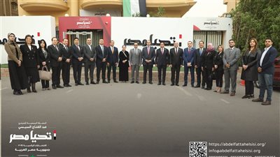 الحملة الرسمية للمرشح الرئاسي السيسي تستقبل وفدا من حزب حماة الوطن