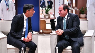 الرئيس السيسي يؤكد لرئيس وزراء بريطانيا ضرورة التوصل لحل عادل وشامل للقضية الفلسطينية 