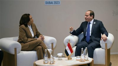   نائبة الرئيس الأمريكى  كاملا هاريس  تجتمع مع الرئيس  عبد الفتاح السيسى