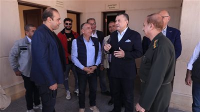 وزير السياحة يتفقد مدخل  منطقة آثار سقارة الجديد والمخزن المتحفي