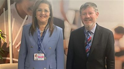 وزيرة التخطيط تبحث سبل التعاون مع نائب رئيس شئون الشرق الأوسط