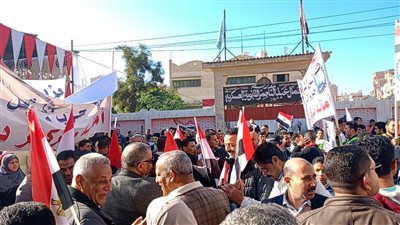   حشود كبيره التصويت فى الانتخابات الرئاسيه  امام لجان دسوق كفرالشيخ 