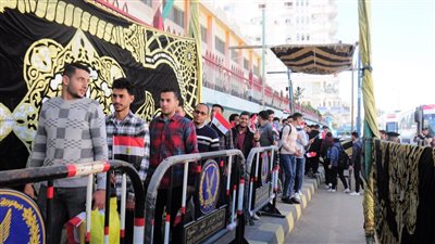طلاب جامعة كفر الشيخ يشاركون فى الانتخابات الرئاسية 2024