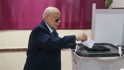 رئيس محكمة استئناف طنطا يدلي بصوته في الانتخابات الرئاسية