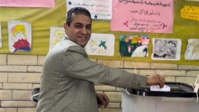الدكتور احمد حميدة يدلي بصوته في انتخابات الرئاسة 2024