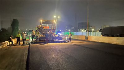 محافظ الغربية يتابع أعمال الرصف بطريق المحلة طنطا 