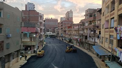 محافظ الغربية يتابع أعمال الرصف النهائية لمنشيةعبد المنعم رياض والتقوى بالمحلة الكبرى