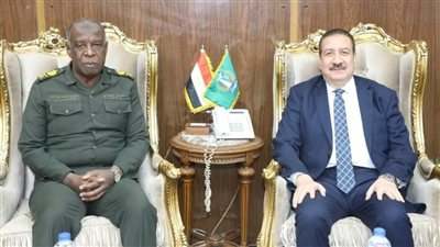محافظ المنوفية يستقبل مساعد رئيس أركان حرب القوات المسلحة فى إطار المتابعة الميدانية لعدد من مشروعات حياة كريمة 