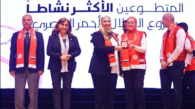 القباج تشهد احتفالية الهلال الأحمر المصري باليوم العالمي للتطوع تحت شعار 