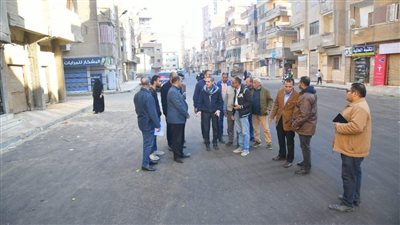 محافظ الغربية يتابع أعمال الرصف والتطوير بالمحلة الكبرى