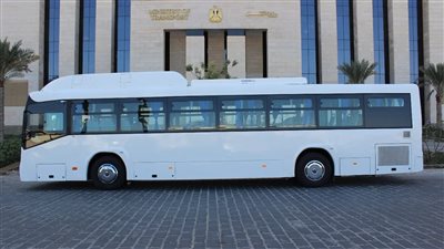 صديق للبيئة.. أتوبيس النصر للسيارات يبدأ العمل تجريبيا بالعاصمة الإدارية