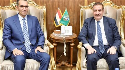 محافظ المنوفية يلتقى نائب رئيس الهيئة العامة للاستعلامات 