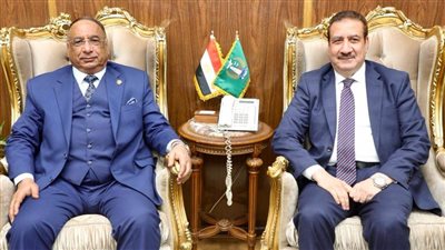  محافظ المنوفية يستقبل رئيس هيئة قضايا الدولة لوضع حجر الأساس لمقر هيئة قضايا الدولة الجديد