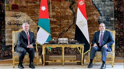 الرئيس السيسي والعاهل الأردني يؤكدان رفضهما التام لتصفية القضية الفلسطينية وتهجير الفلسطينيين
