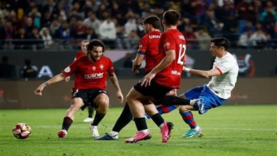 السوبر الاسباني .. في رحلة البحث عن التتويج برشلونة يتخطي اوساسونا العنيد