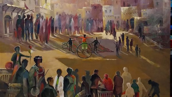 أحدي لوحات المعرض