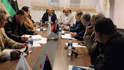 الدكتور سلامة الغويل يترأس اجتماع قيادات حزب تجمع الصف الوطني لمناقشة الرؤية السياسية لحل الأزمة الليبية