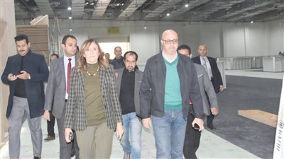 وزيرة الثقافة تتفقد تجهيزات معرض القاهرة الدولى للكتاب 2024