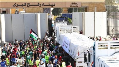 الهلال الأحمر الفلسطيني تستلم 5939 شاحنة من الهلال الأحمر المصري 