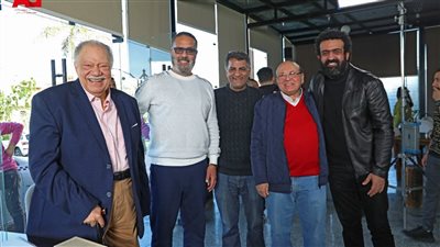 بالصور ..شاهد كواليس مسلسل عتبات البهجة ليحيي الفخراني