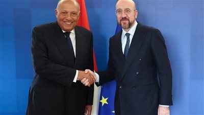 وزير الخارجية يلتقي رئيس المجلس الأوروبي لبحث تعميق الشراكة القائمة بين الجانبين
