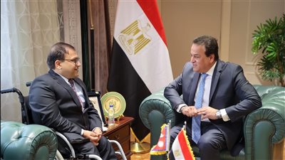 وزير الصحة يستقبل سفير دولة نيبال لمناقشة التعاون المشترك في القطاع الصحي 