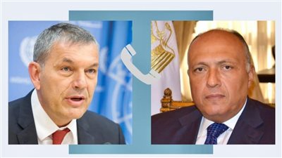 وزير الخارجية يؤكد لمفوض الأونروا دعم مصر الكامل لدور الوكالة في مواجهة التحديات 